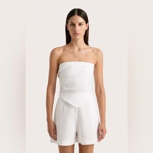 Faithful The brand Antibes strapless linen top size 6